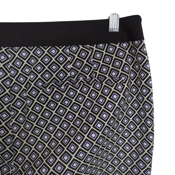 So Slimming By Chico's black, blue and white Women's ankle pants sz 2.5 sz 14 - Picture 4 of 16